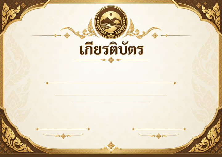 เกียรติบัตรและสื่อการสอน