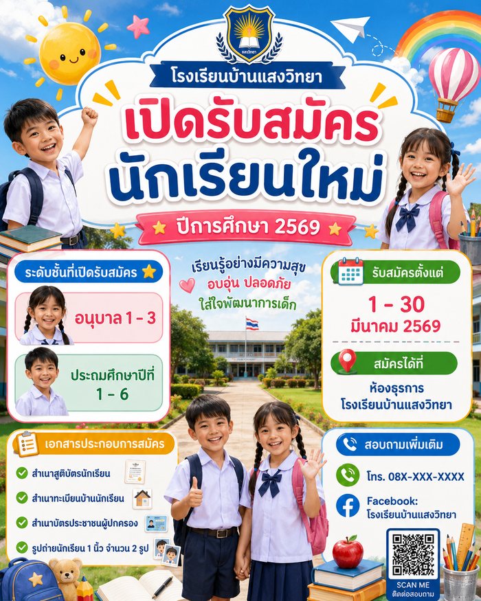 AI PR · สำหรับหน่วยงาน โรงเรียน วัด