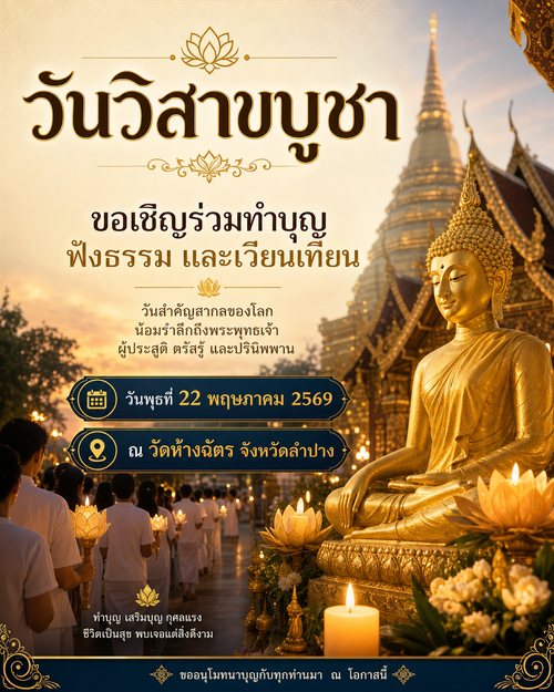 วัด · วันวิสาขบูชา