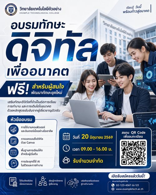อบรมทักษะดิจิทัล