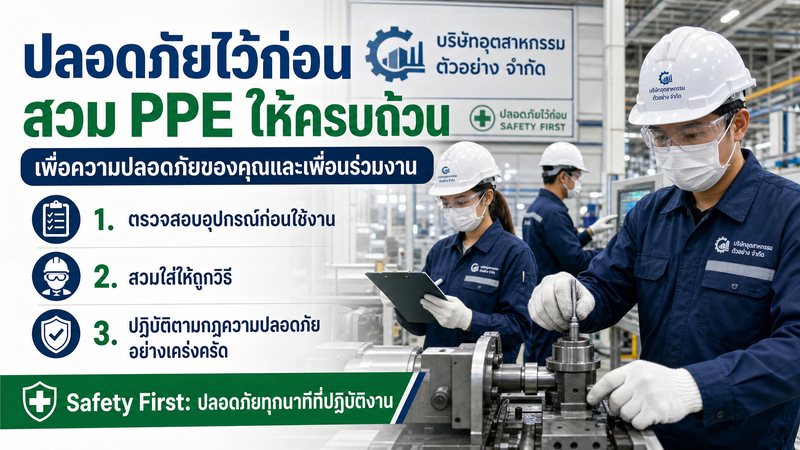 ป้ายความปลอดภัย PPE